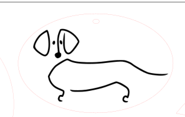 A cute vector dog